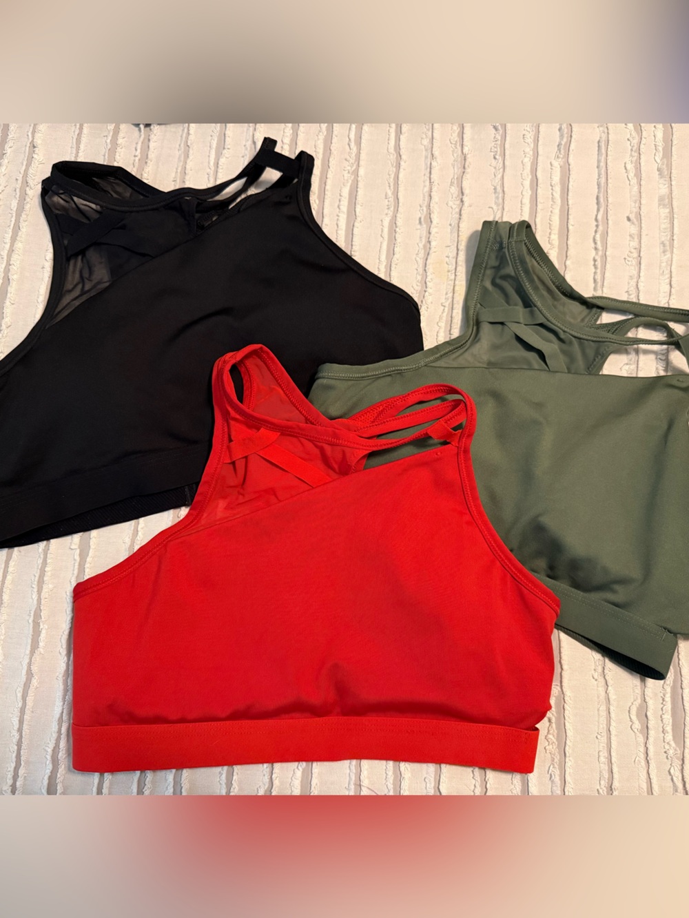 Nike high neck sports bras